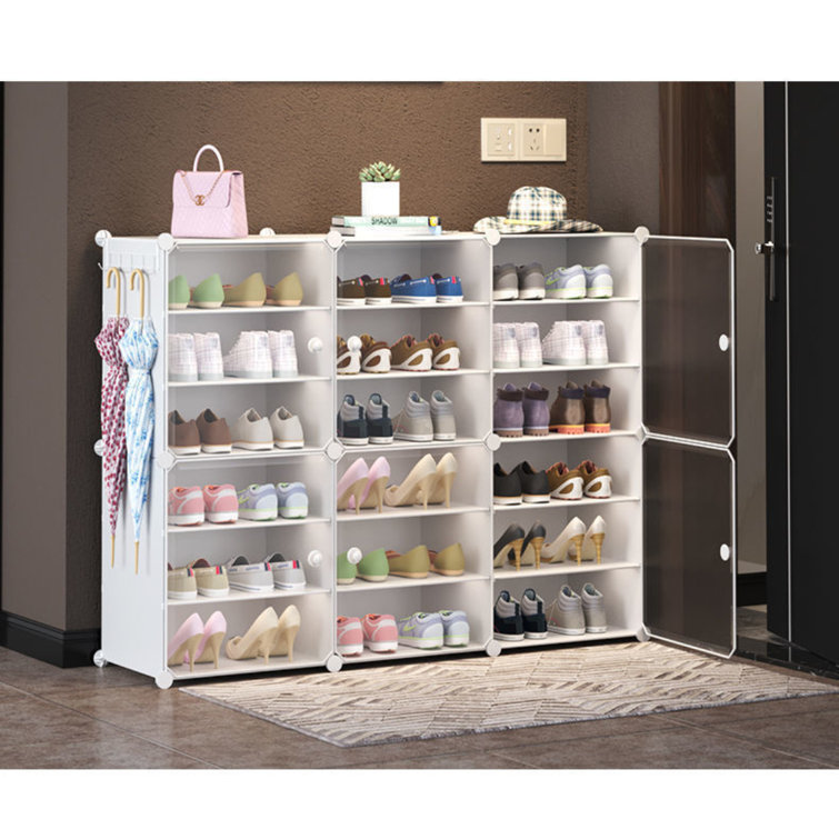 Perspex shoe online storage